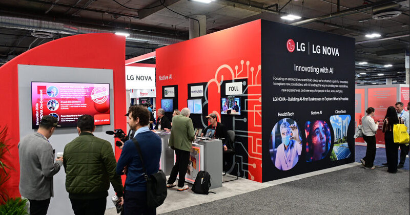CES 2026에 ‘AI 기반 혁신 선도’를 주제로 마련된 LG전자 북미이노베이션센터(LG NOVA) 부스 / LG전자 뉴스룸