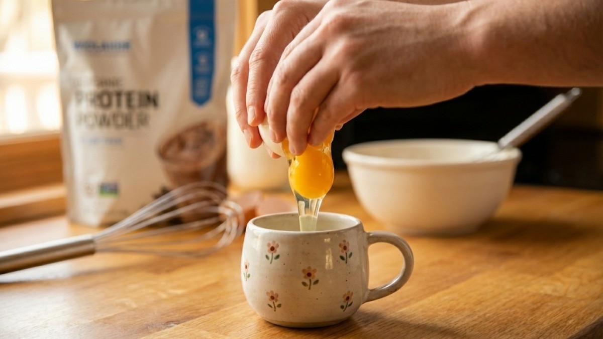 커피 잔에 계란을 넣는 모습 / AI 생성 이미지