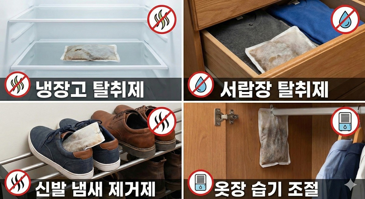 핫팩을 재활용 할 수 있는 여러 방법들을 소개한 AI 이미지