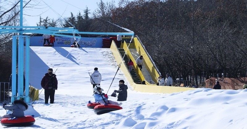 유성구 어린이 눈썰매장 전경 / 사진=대전 유성구