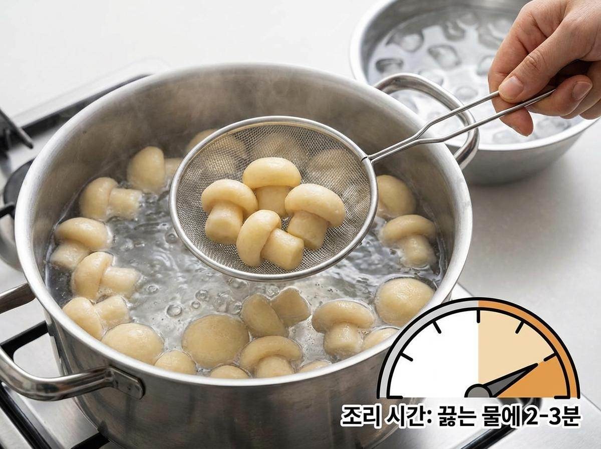 끓는 물에 감자 반죽 삶기. 기사 내용 토대로 AI툴 활용해 제작한 자료사진.