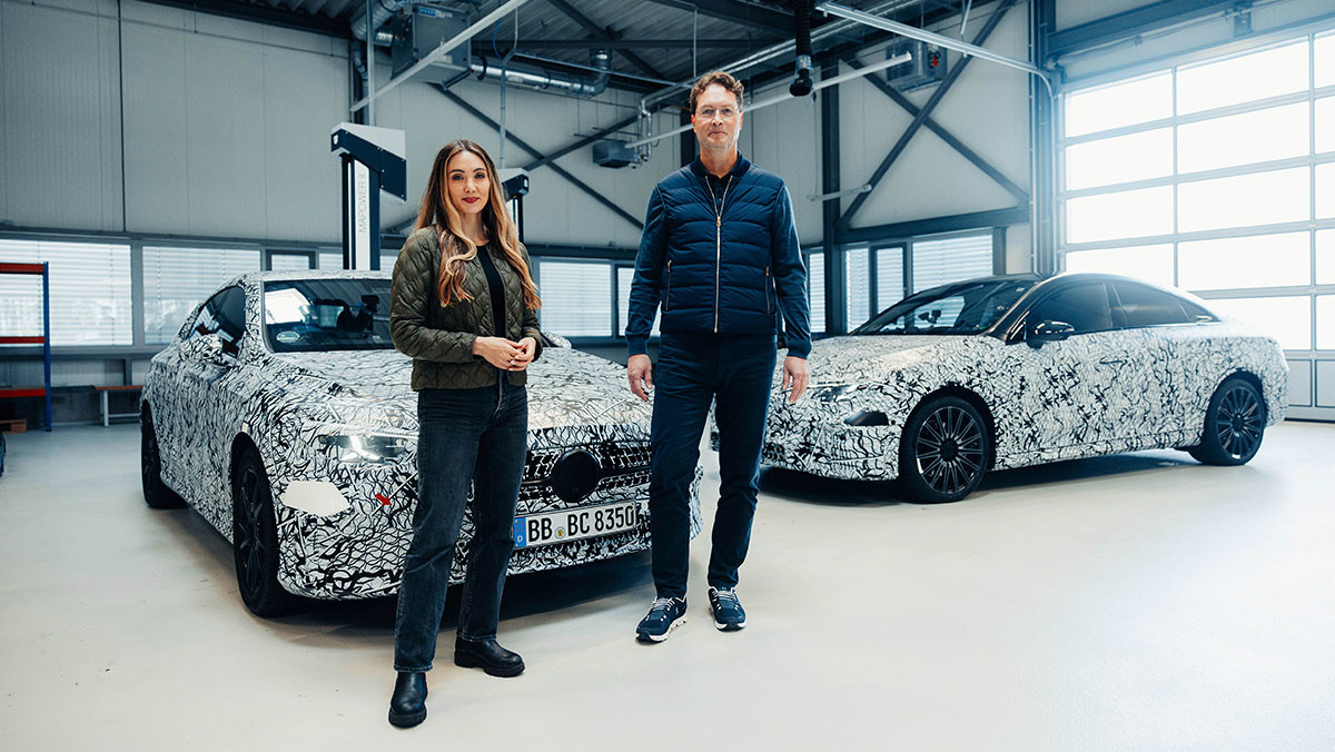 개발 당시의 메르세데스-벤츠 CLA. / 메르세데스-벤츠