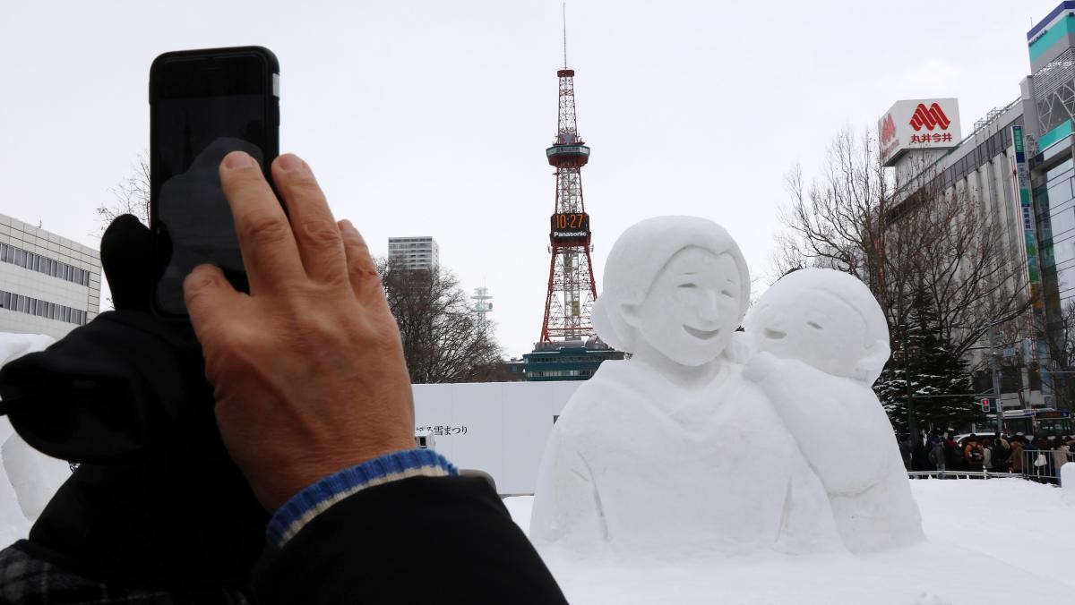 일본 삿포로시 오도리공원에서 열린 삿포로 눈축제. / 연합뉴스
