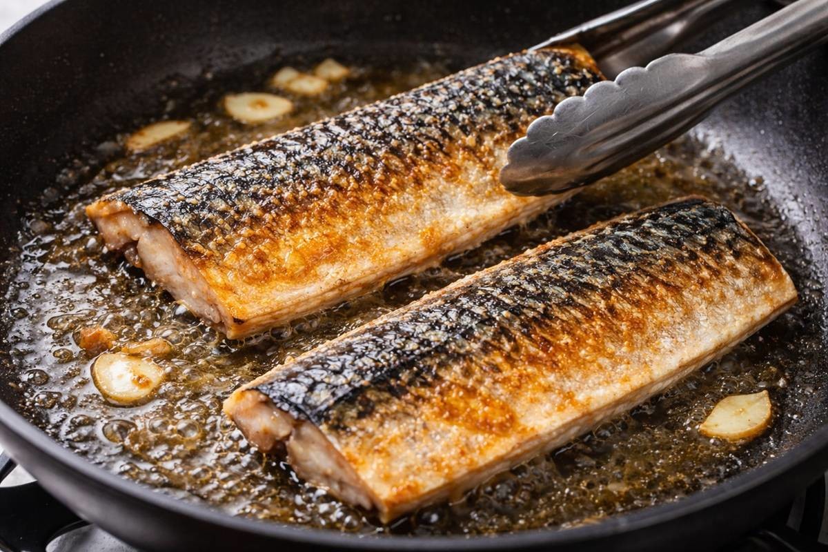 노릇한 고등어구이. 기사에 대한 이해를 돕기 위해 AI 툴로 제작한 자료 사진