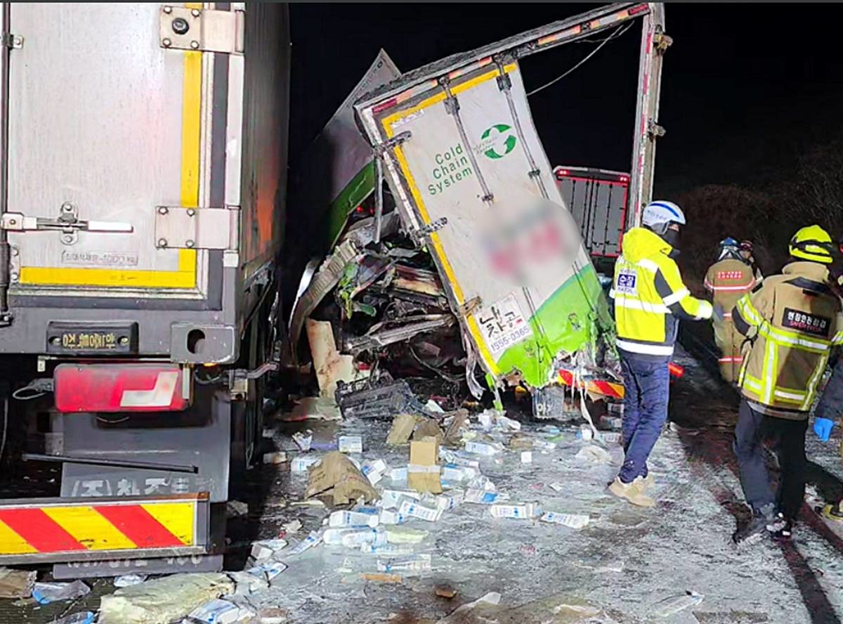 서산영덕고속도로 사고 현장 / 연합뉴스