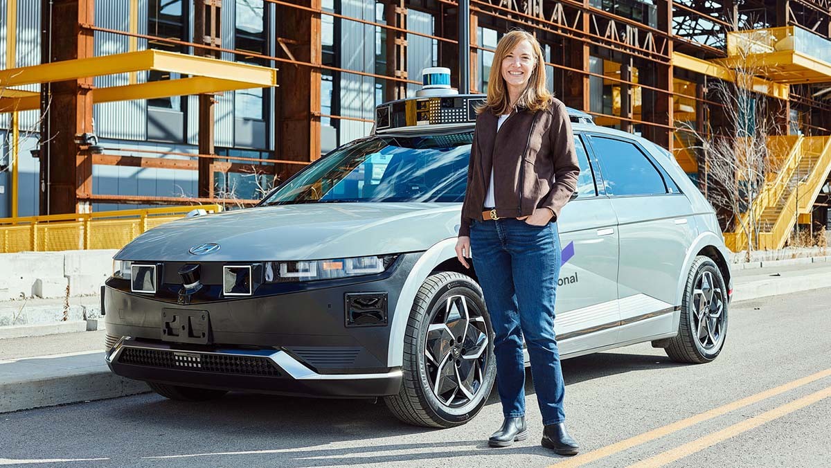 로라 메이저 모셔널 CEO와 모셔널 자율주행 택시. / 현대자동차그룹