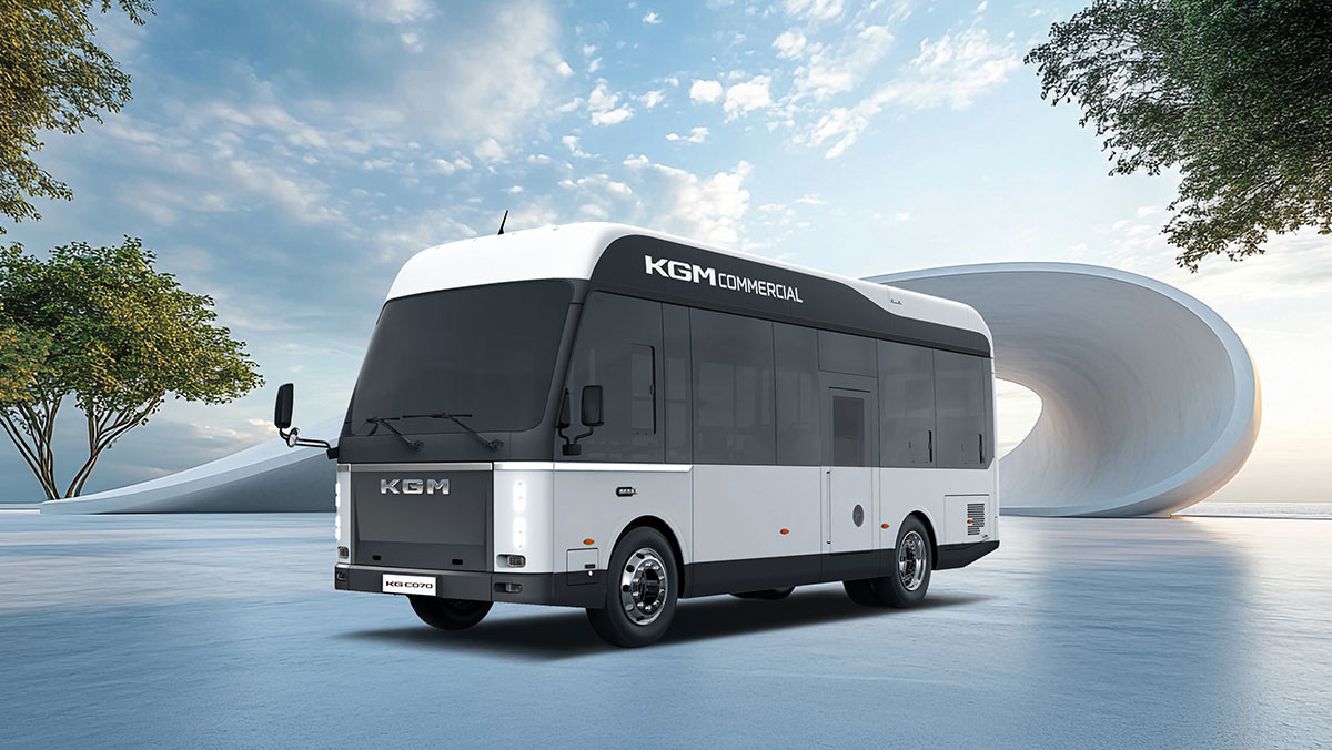 출시 예정인 저상 전기버스 이-스타나. / KGM 커머셜