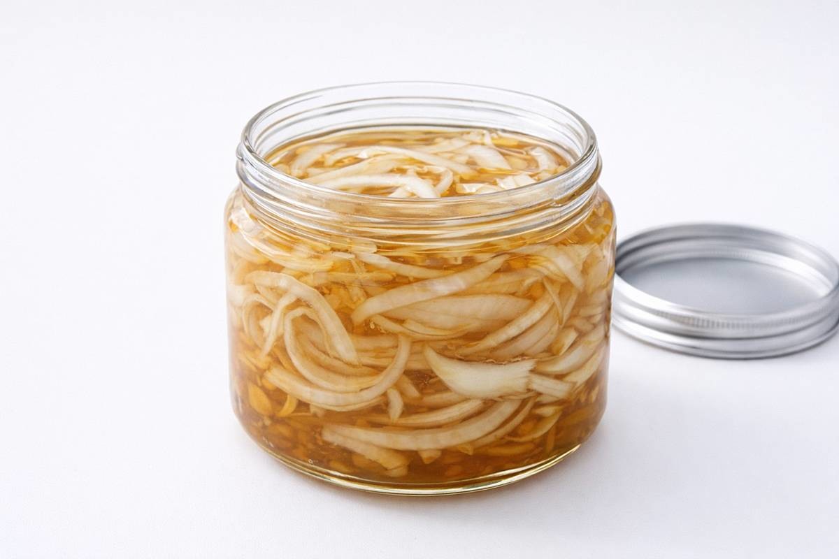 비밀 식재료. 양파청. 기사에 대한 이해를 돕기 위해 AI 툴로 제작한 자료 사진