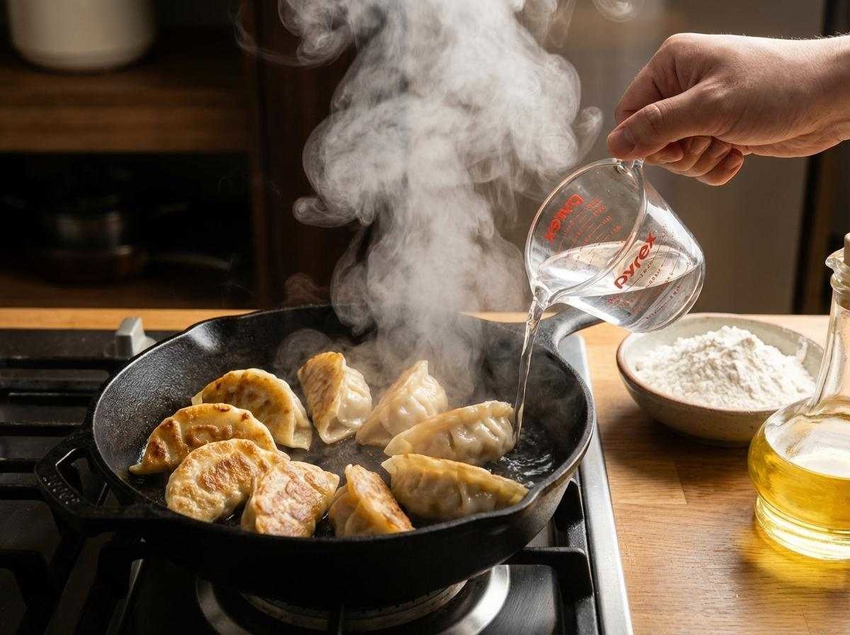 눈꽃만두 조리 과정. 기사 내용 토대로 AI툴 활용해 제작한 자료사진.