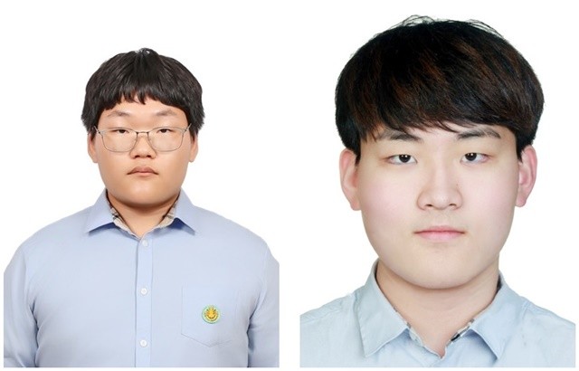 2025년 지역인재 선발시험에서 지방직 시설직(건축)에 최종 합격한 광주공고 건축과 나인성 졸업생(왼쪽),국가직 방송통신직에 최종 합격한 광주공고 전자과 박환희 졸업생 /광주시교육청 제공