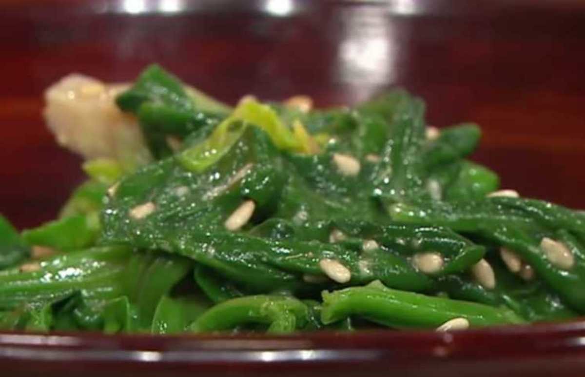 풍미 2배로 올라간 '시금치무침'.  / 유튜브 'EBSCulture (EBS 교양)'