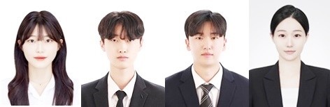 호남대 호텔컨벤션학과 합격생들(왼쪽부터 차서영, 정진우, 강지성, 권유민)