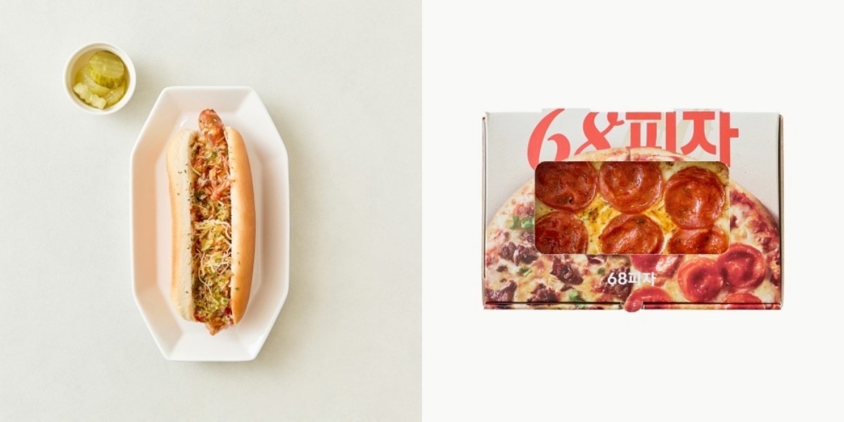 15핫도그와 68피자이 모습. / 롯데마트 제공