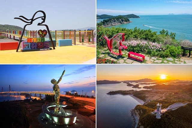 우도 레인보유교, 쑥섬, 거금대교, 남열 해안경관