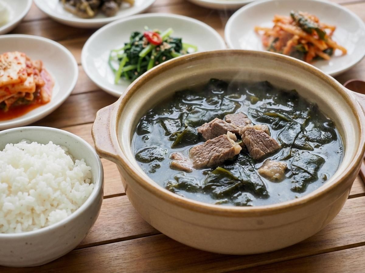 감칠맛 폭발하는 미역국 완성. 기사 내용 토대로 AI툴 활용해 제작한 자료사진.