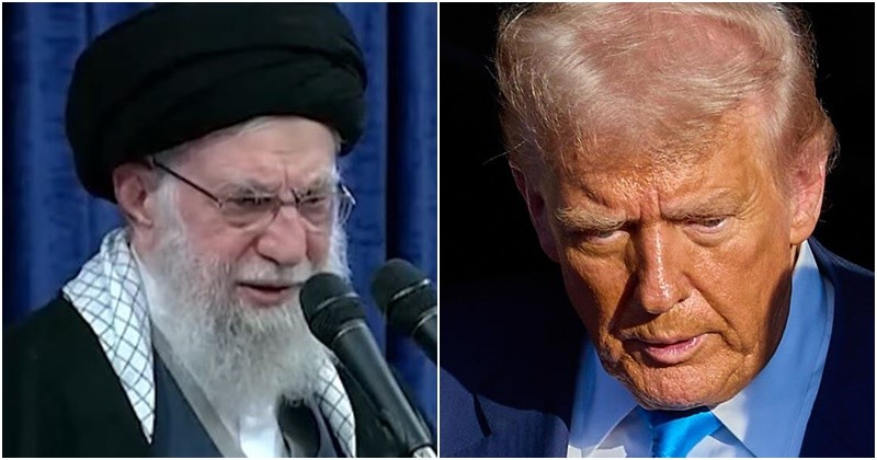 (왼쪽부터) 알리 호세인 하메네이 이란 최고지도자, 도널드 트럼프 미국 대통령 / 유튜브 'KBS News', 뉴스1