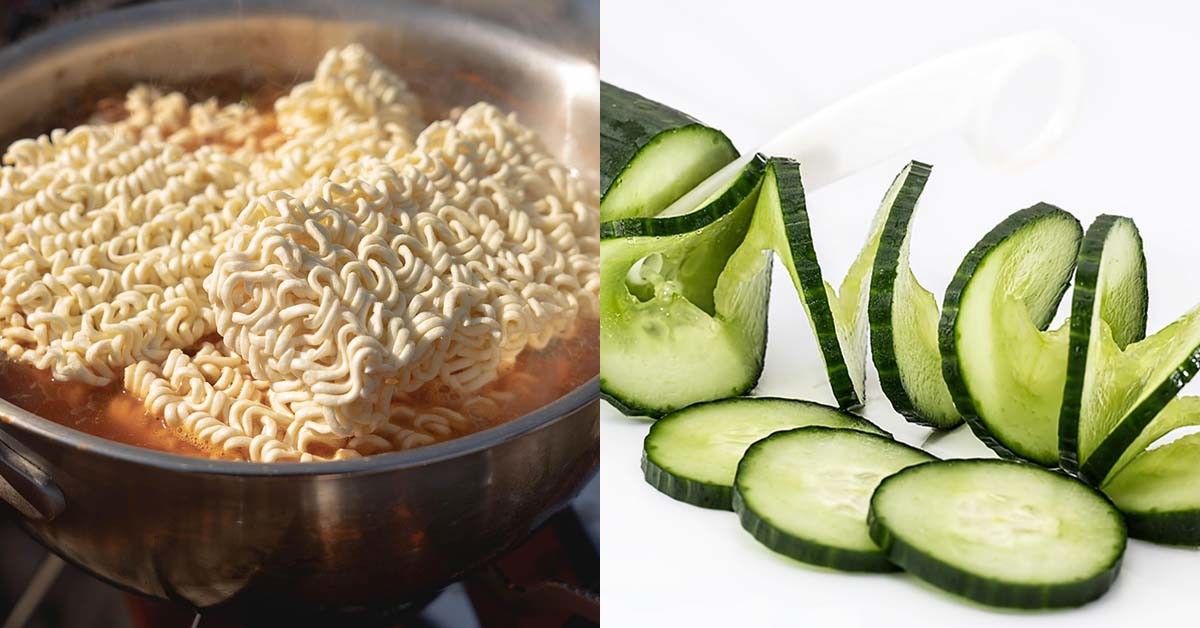 라면과 오이. / 픽사베이