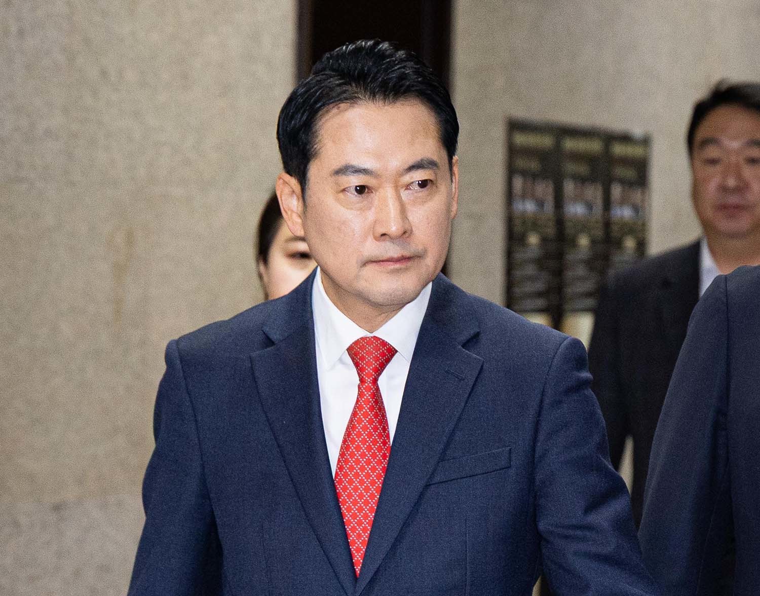 장동혁 국민의힘 대표가 15일 서울 여의도 국회에서 열린 최고위원회의에 참석하고 있다. / 뉴스1