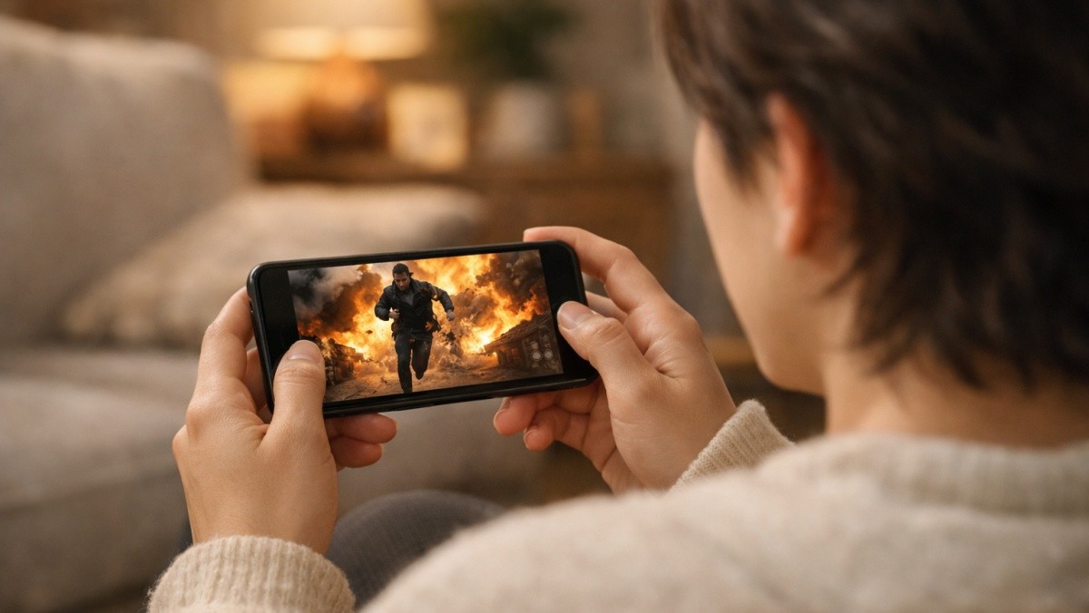 영화 시청하고 있는 사람 / 기사 내용 이해를 돕기 위해 제작한 AI 이미지