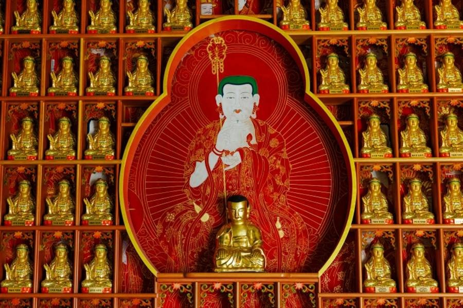 포항 임허사 석조보살좌상/이하 포항시