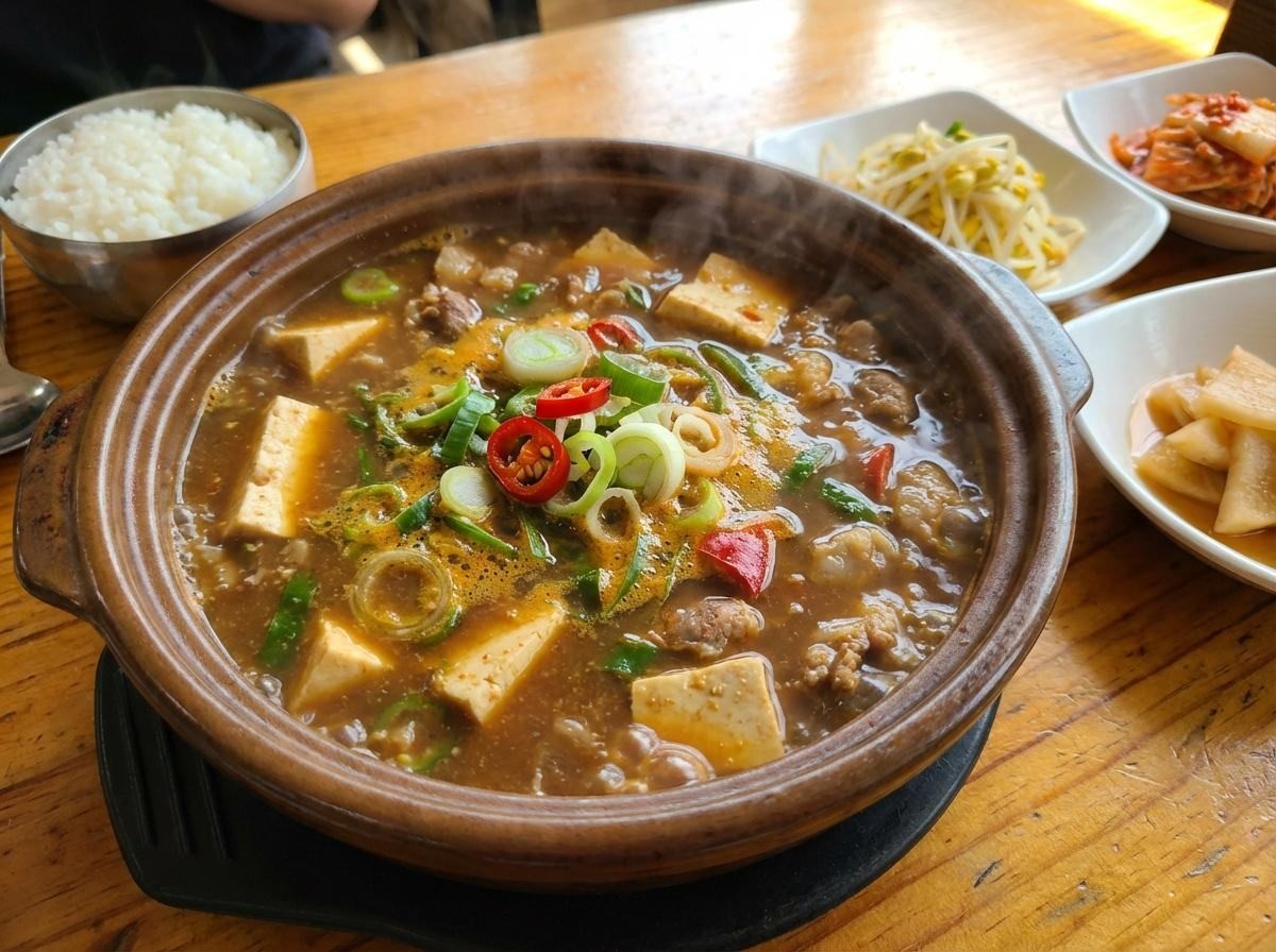 맛깔난 된장찌개 완성. 기사 내용 토대로 AI툴 활용해 제작한 자료사진.