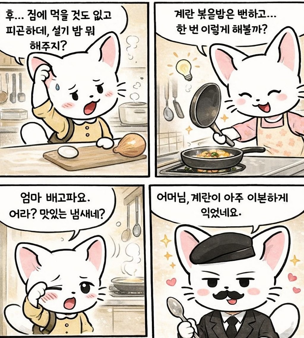 위키트리 캐릭터 설기로 만든 네컷 만화 / 위키트리