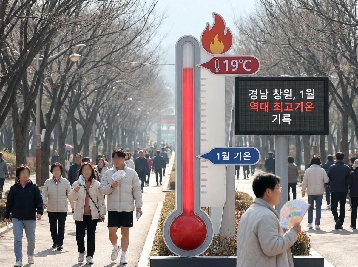 15일 오후 3시 기준 일최고기온 기록을 보면 경남 창원은 기온이 19도까지 올라 20도에 육박했다. 기사 내용 토대로 AI툴 활용해 제작한 자료사진.