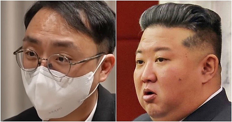 (왼쪽부터) 북한에 무인기를 보냈다는 30대 남성, 지난해 6월 김정은 당 총비서 주재 하에 조선로동당 중앙위원회 제8기 제12차 전원회의 확대회의가 열리던 당시 / 유튜브 '채널A News', 평양 노동신문=뉴스1