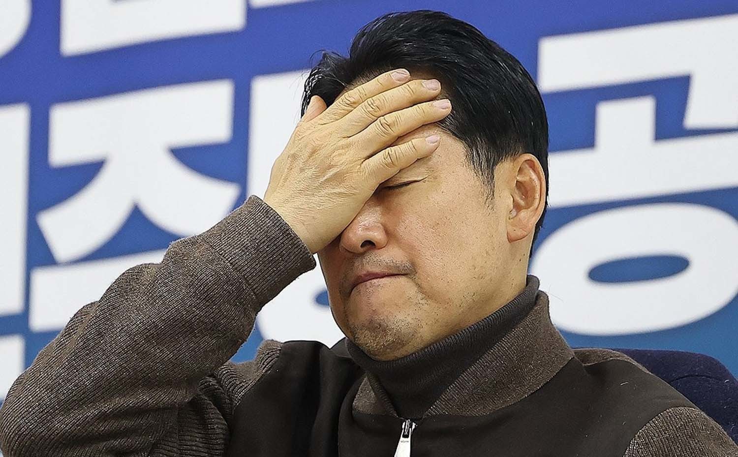 단식 농성 중인 장동혁 국민의힘 대표. / 뉴스1