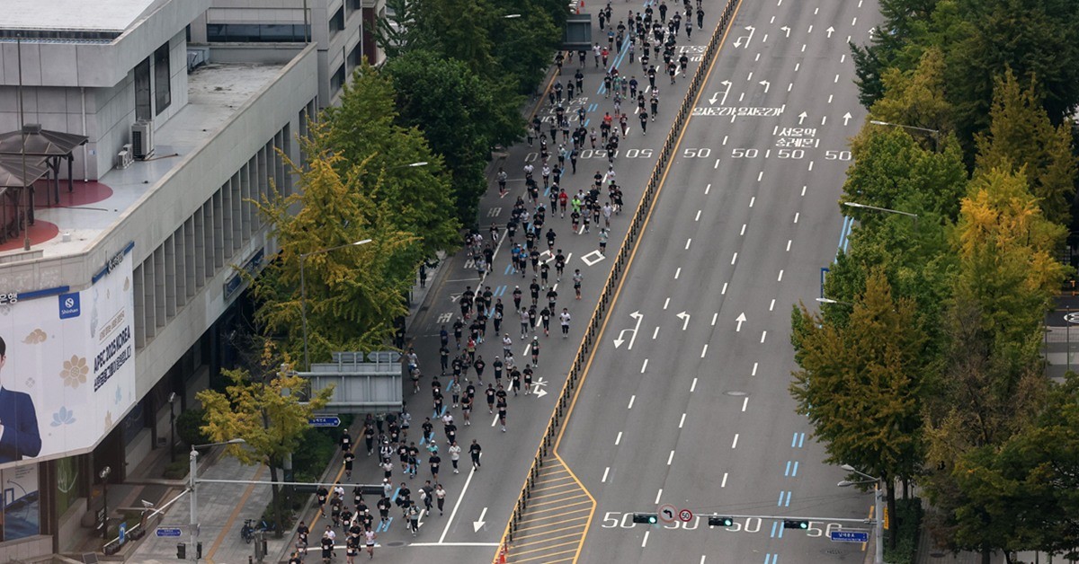서울시내 마라톤 대회 / 뉴스1