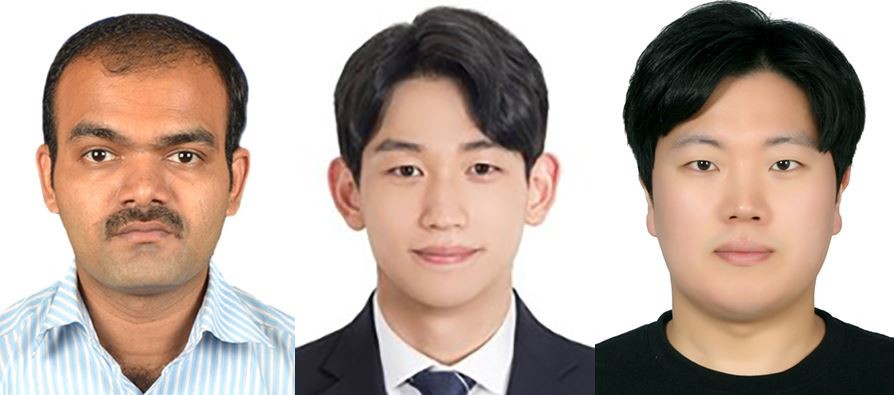 보세 시바쿠마 연구교수, 김세창·조경진 연구원 / 사진제공=국립부경대