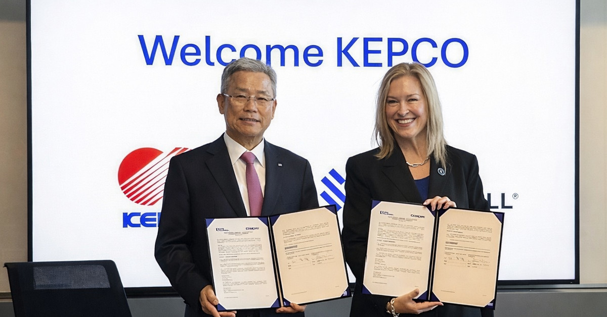 한전 김동철 사장, 번스앤맥도널 레슬리듀크 대표   / 한국전력