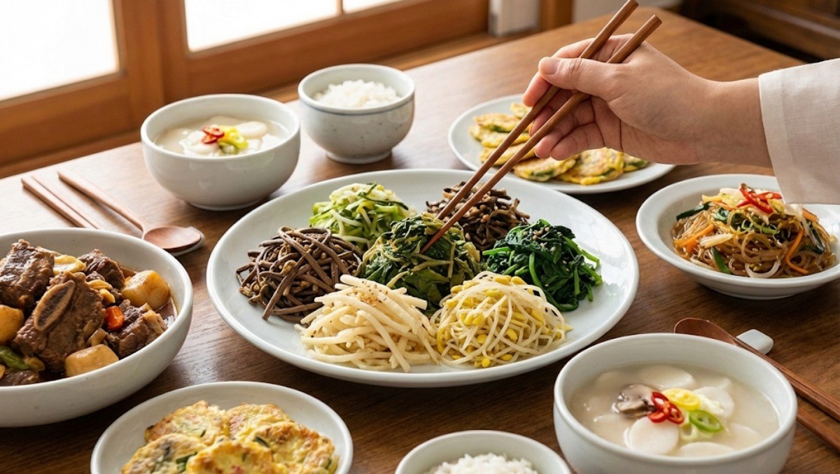 맛있는 명절 음식 / 기사 내용을 바탕으로 제작한 AI 이미지