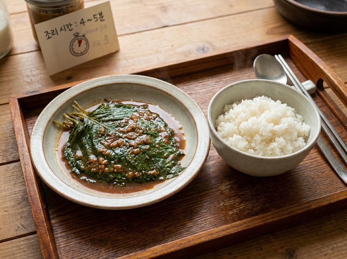 '된장 깻잎찜'. 기사 내용 토대로 AI툴 활용해 제작한 자료사진.