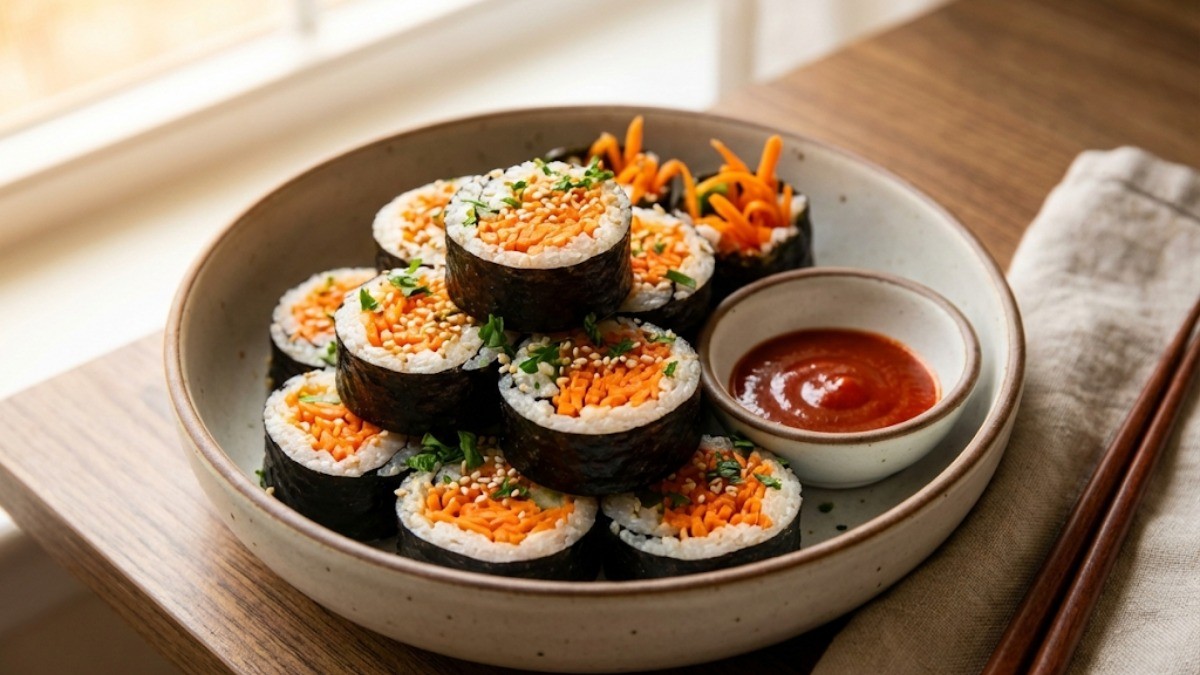 당근김밥과 소스 / 기사 내용 이해를 돕기 위해 제작한 AI 이미지