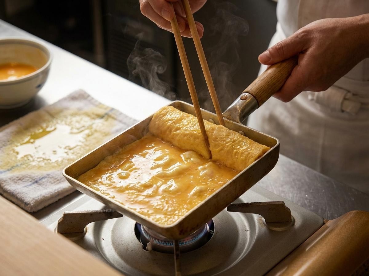 촉촉한 계란말이 만들기. 기사 내용 토대로 AI툴 활용해 제작한 자료사진.