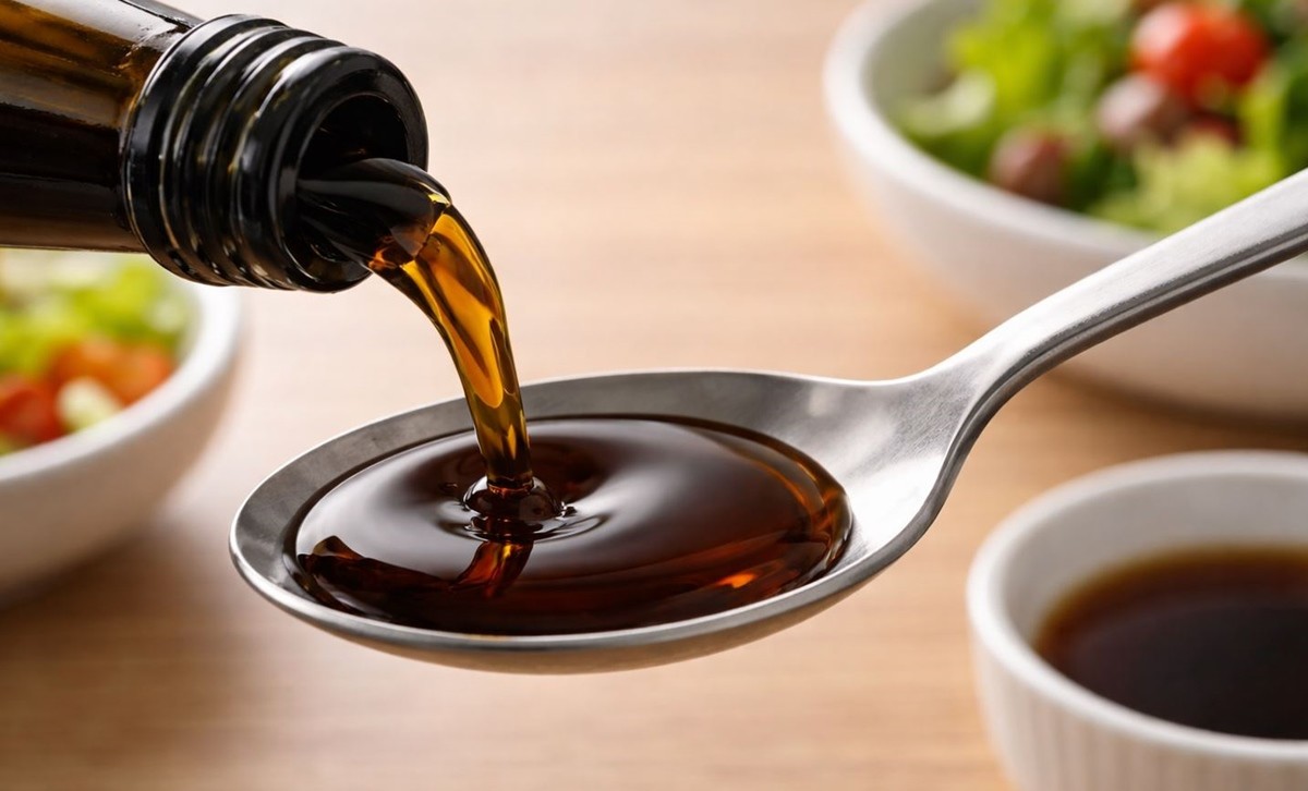 흑초를 숟가락에 따르는 모습. 기사 이해를 돕기 위해 AI를 활용해 제작한 자료 사진입니다. 실제 모습과 다소 차이가 있을 수 있습니다.