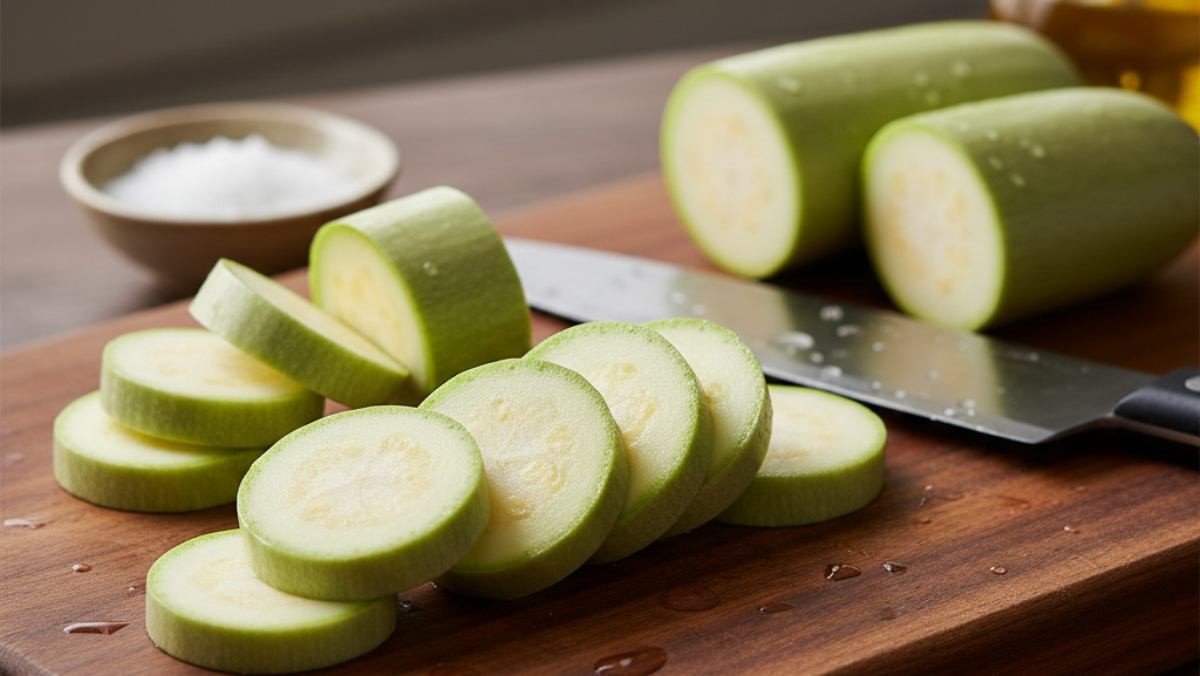 썰은 애호박 (AI 사진)