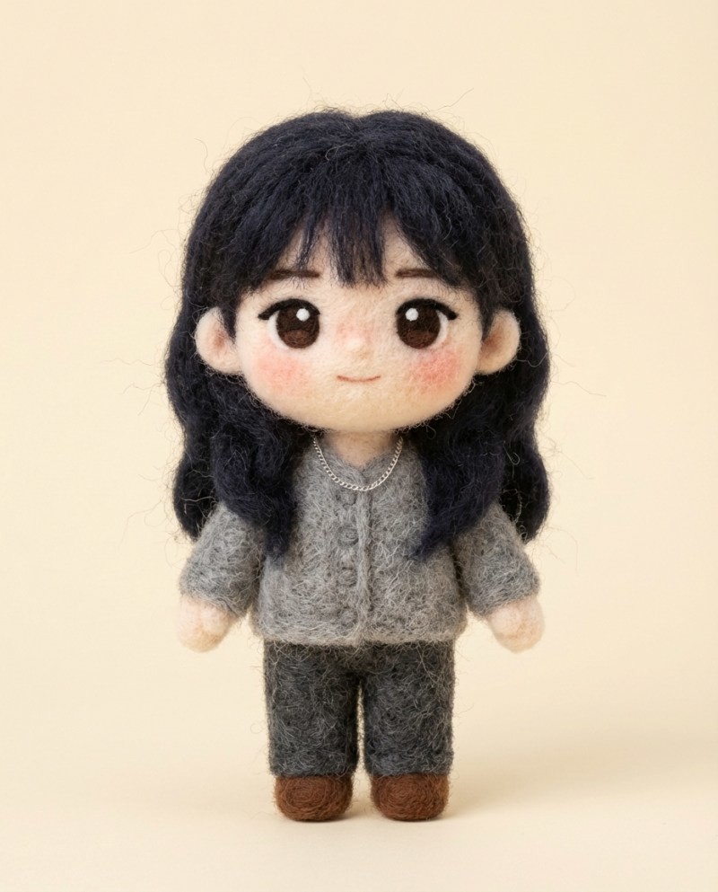 ‘양모펠트 인형’ 기능을 활용한 결과물 / 컬리