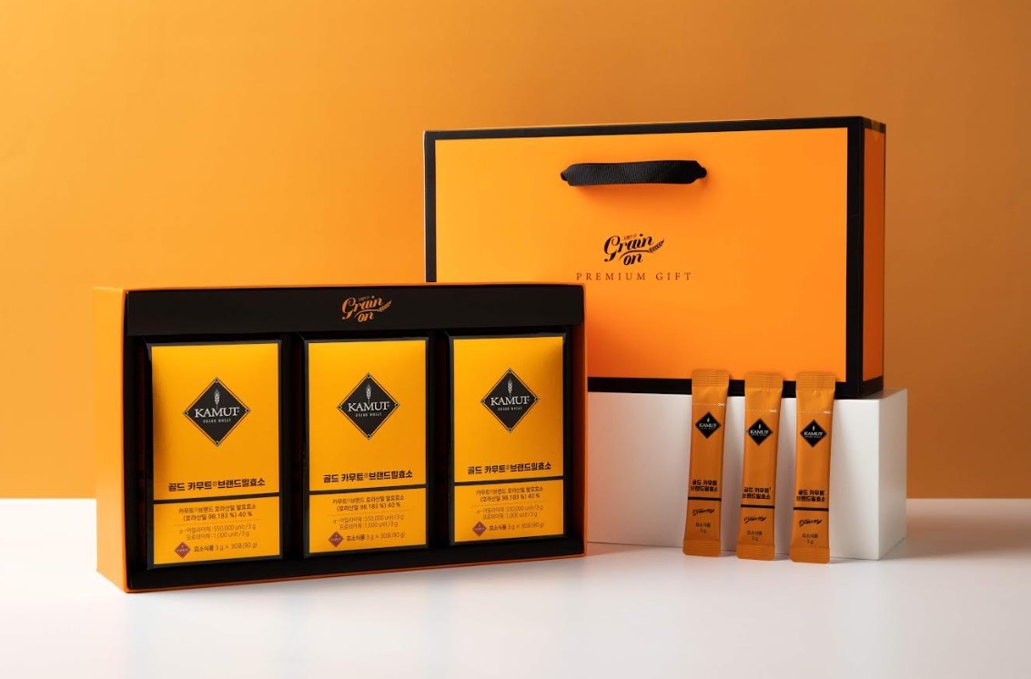 롯데마트 '그레인온 골드카무트 효소세트' 상품 / 롯데마트 제공