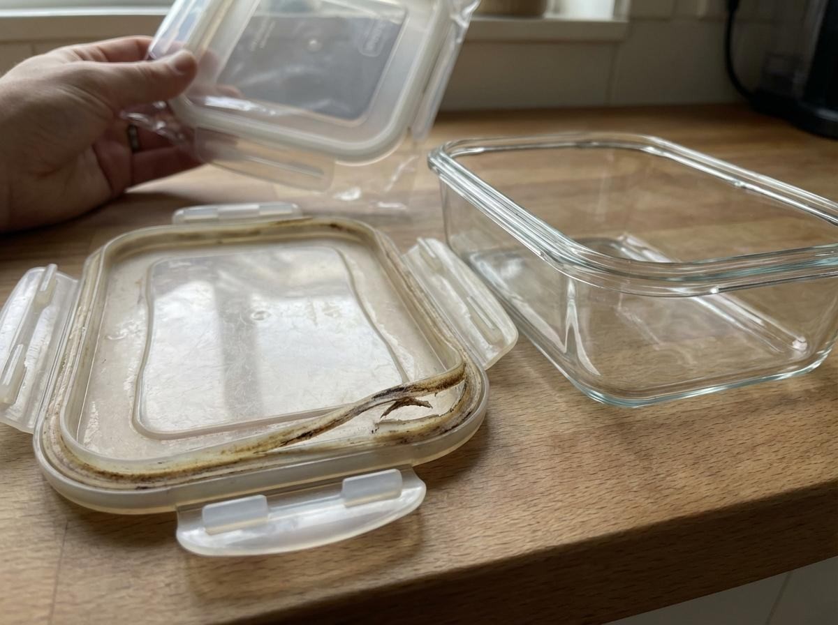 오래 사용하다 보니 반찬통에서 뚜껑만 못 쓰게 된 상황. 기사 내용 토대로 AI툴 활용해 제작한 자료사진.