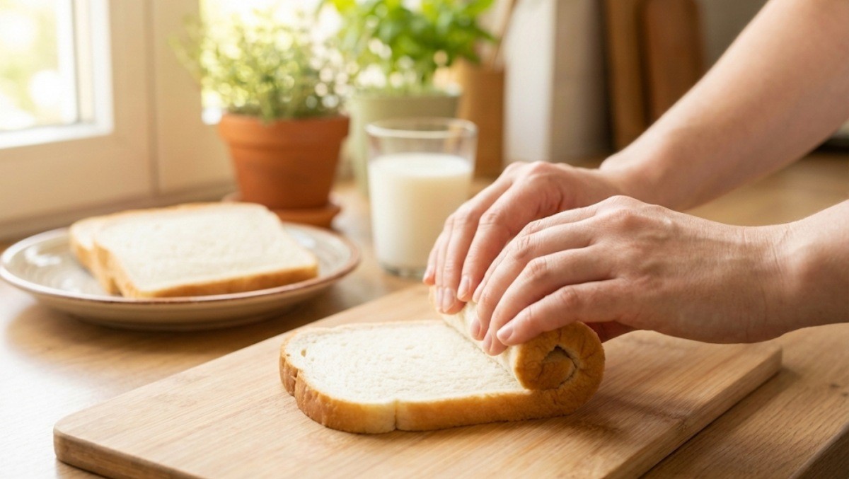 식빵을 돌돌 마는 모습 / 기사 내용 이해를 돕기 위해 제작한 AI 이미지