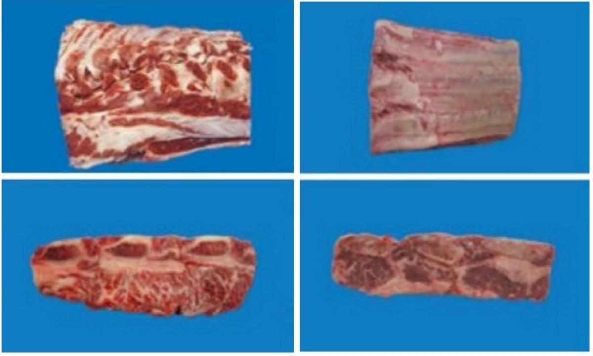 소고기 갈비. 국산(왼쪽), 미국산(오른쪽) / 국립농산물품질관리원 제공