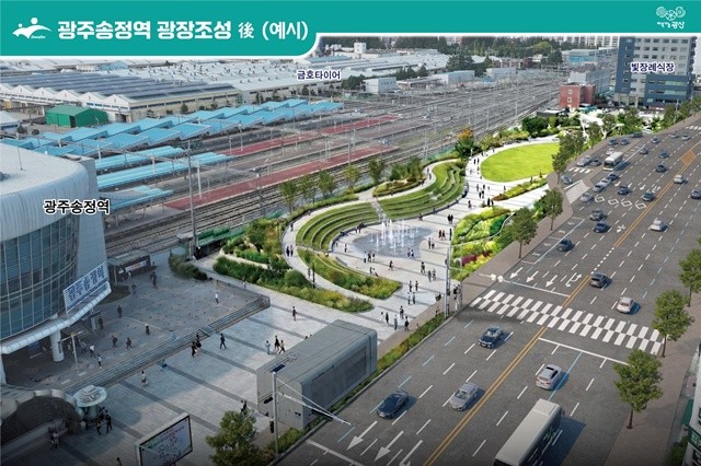 광주송정역광장 조감도