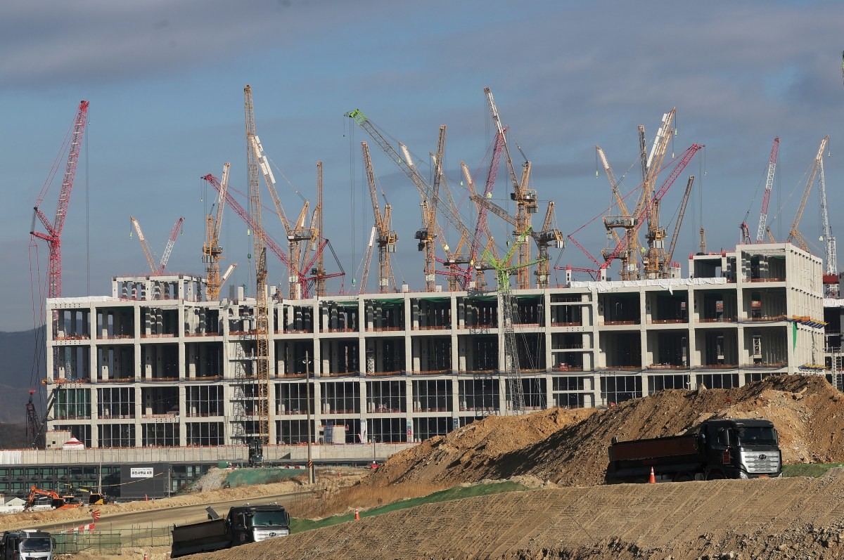 경기도 용인시 처인구 원삼면 용인반도체클러스터 일반산업단지 공사현장. / 뉴스1