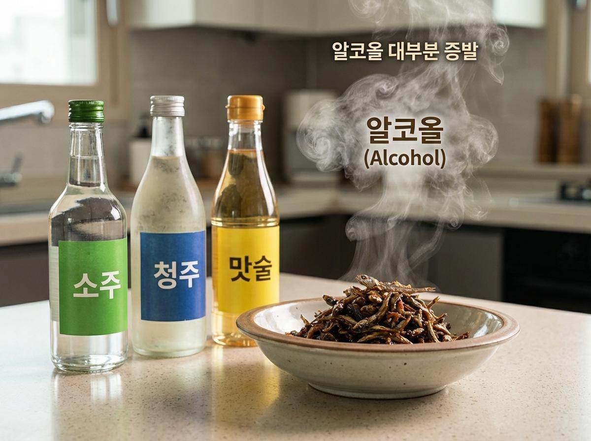 반찬에 술을 활용하면 좋은 점. 기사 내용 토대로 AI툴 활용해 제작한 자료사진.
