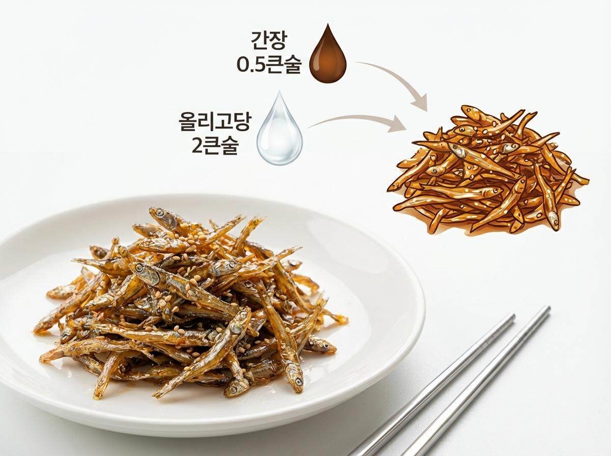 '초간단 멸치볶음 뚝딱 완성' 기사 내용 토대로 AI툴 활용해 제작한 자료사진.