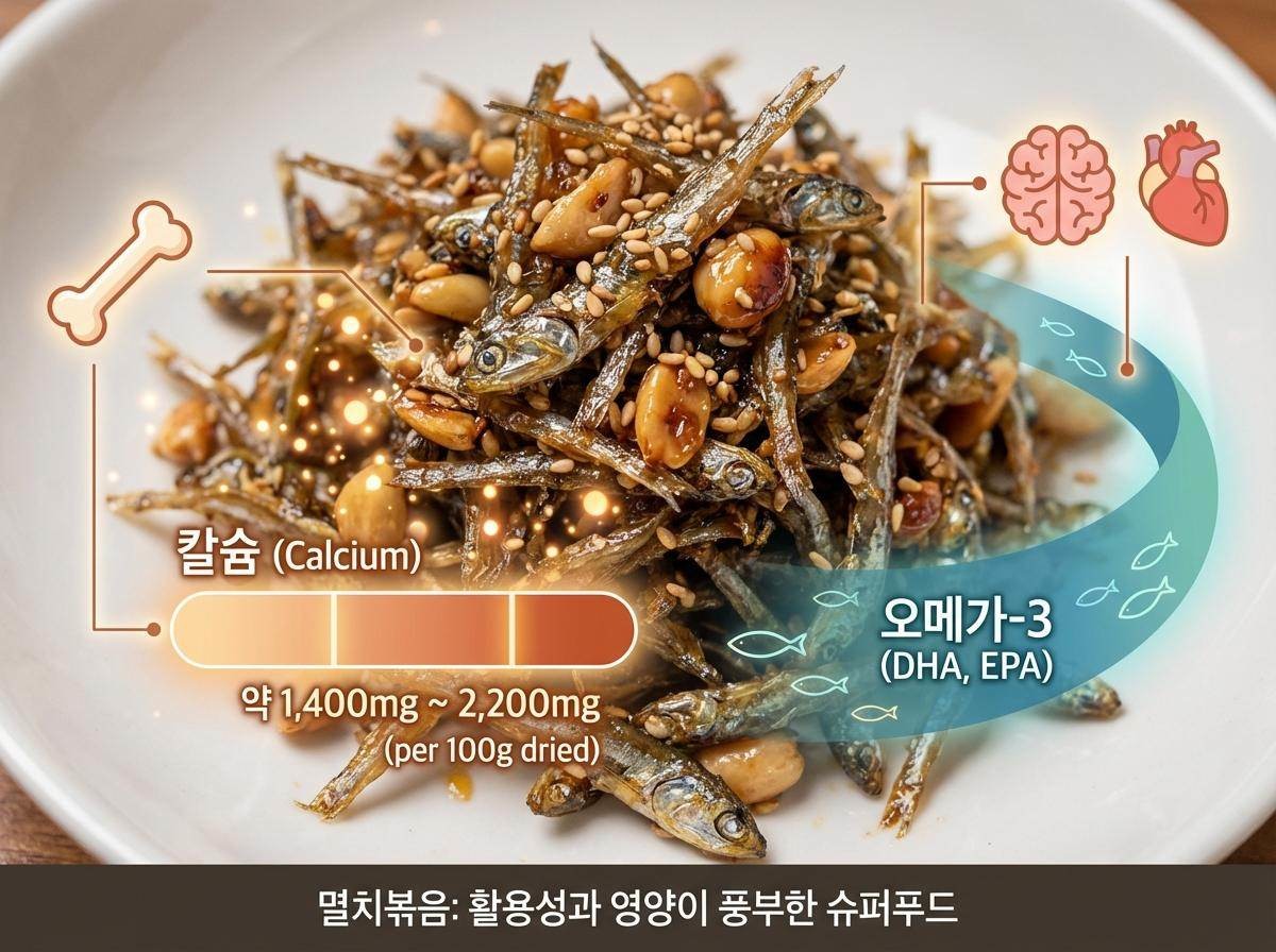 '인기 만점 반찬 멸치볶음' 기사 내용 토대로 AI툴 활용해 제작한 자료사진.