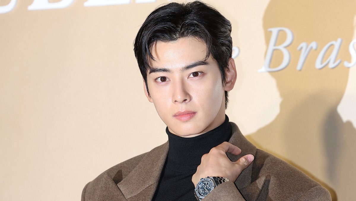 2024년 오데마 피게 AP 플래그십 그랜드 오프닝 행사 참석한 차은우 / 뉴스1