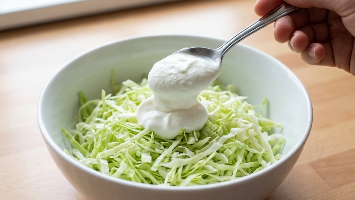 양배추 샐러드를 만드는 모습 / 기사 내용을 바탕으로 제작한 AI 이미지